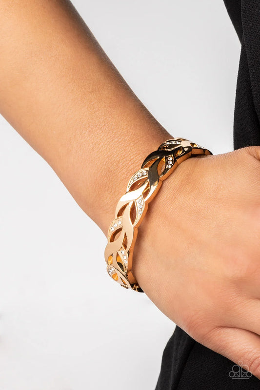 Editor-in-LEAF gold bracelet