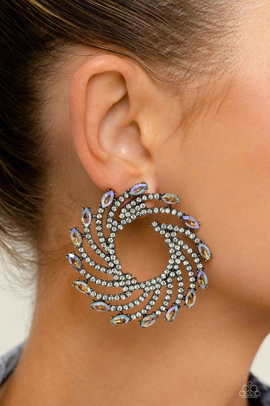 Paparazzi ♥ Firework Fanfare - Multi ♥ Post Earrings