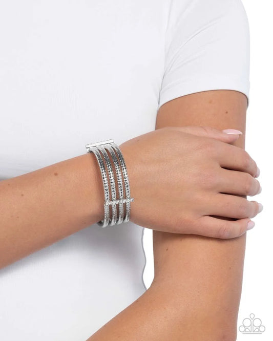 Paparazzi ♥ Teeming with Taste - White ♥ Bracelet
