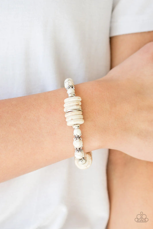 Paparazzi ♥ Sagebrush Serenade - White ♥ Bracelet