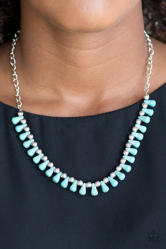 Paparazzi ♥ Extinct Species - Blue ♥ Necklace