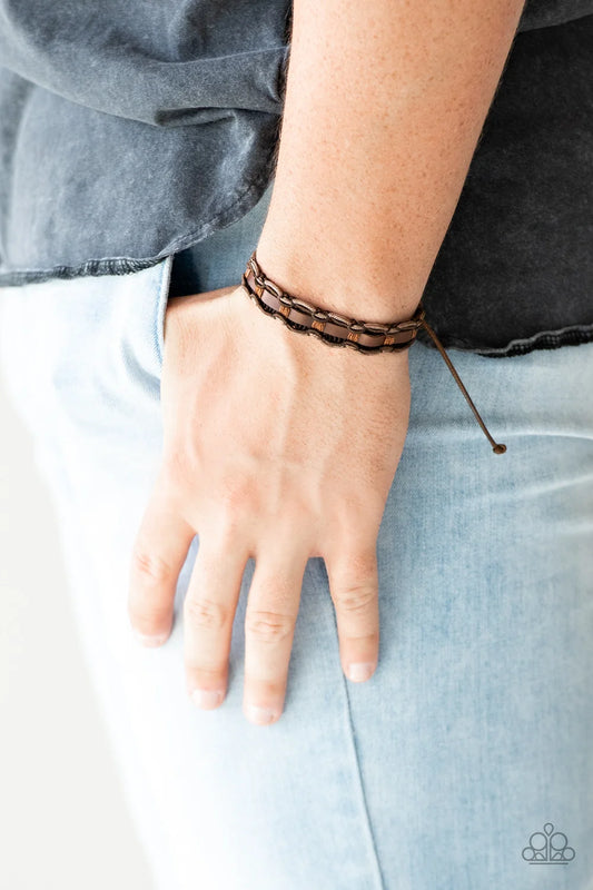 Paparazzi ♥ Modern Pioneer - Brown ♥ Bracelet