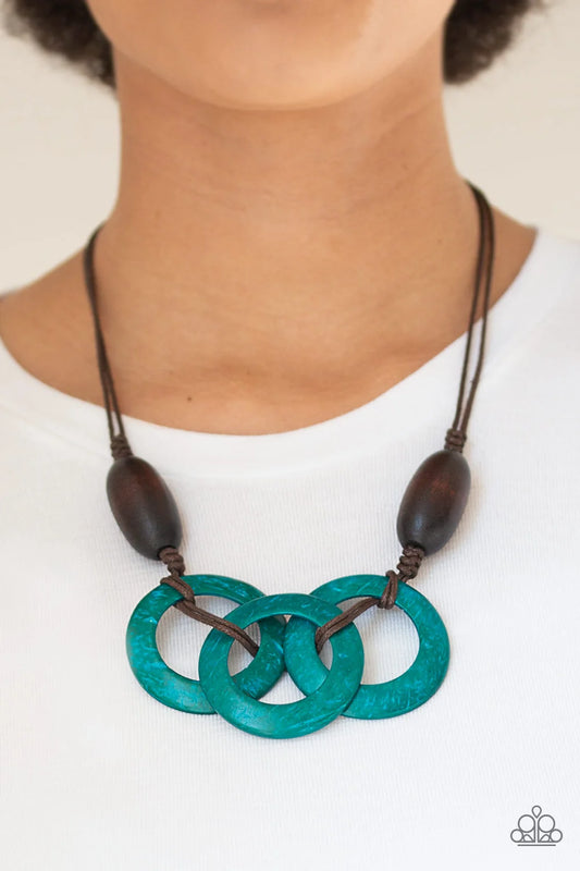 Paparazzi ♥ Bahama Drama - Blue ♥ Necklace