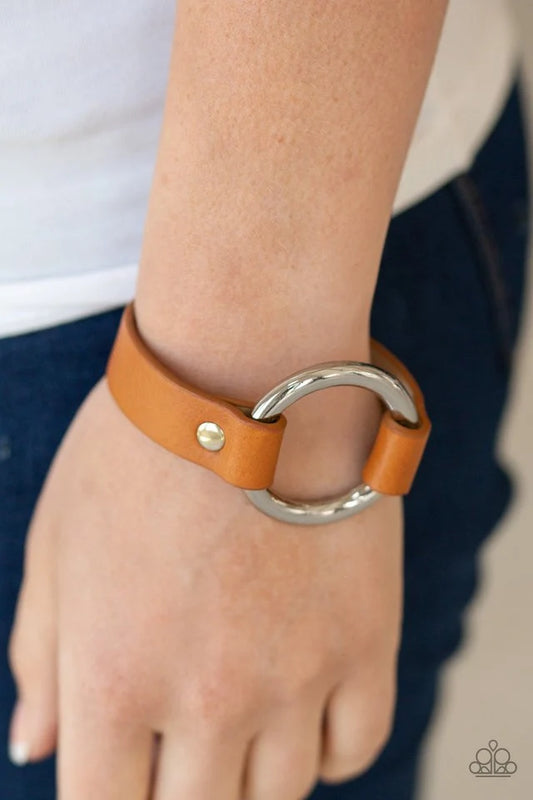 Paparazzi ♥ Rustic Rodeo - Brown ♥ Bracelet