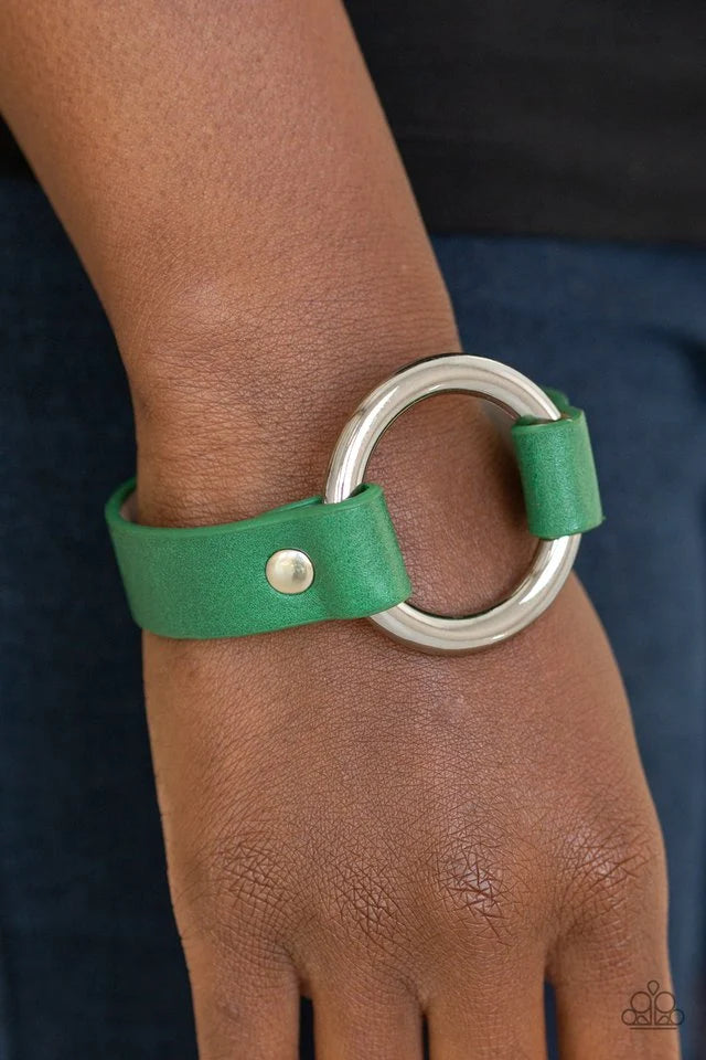 Paparazzi ♥ Rustic Rodeo - Green ♥ Bracelet