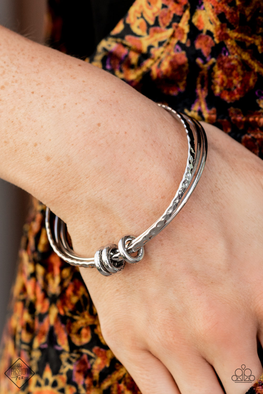 Bauble Bash silver bracelet