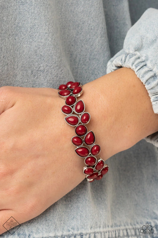 Paparazzi ♥ Marina Romance - Red ♥ Bracelet