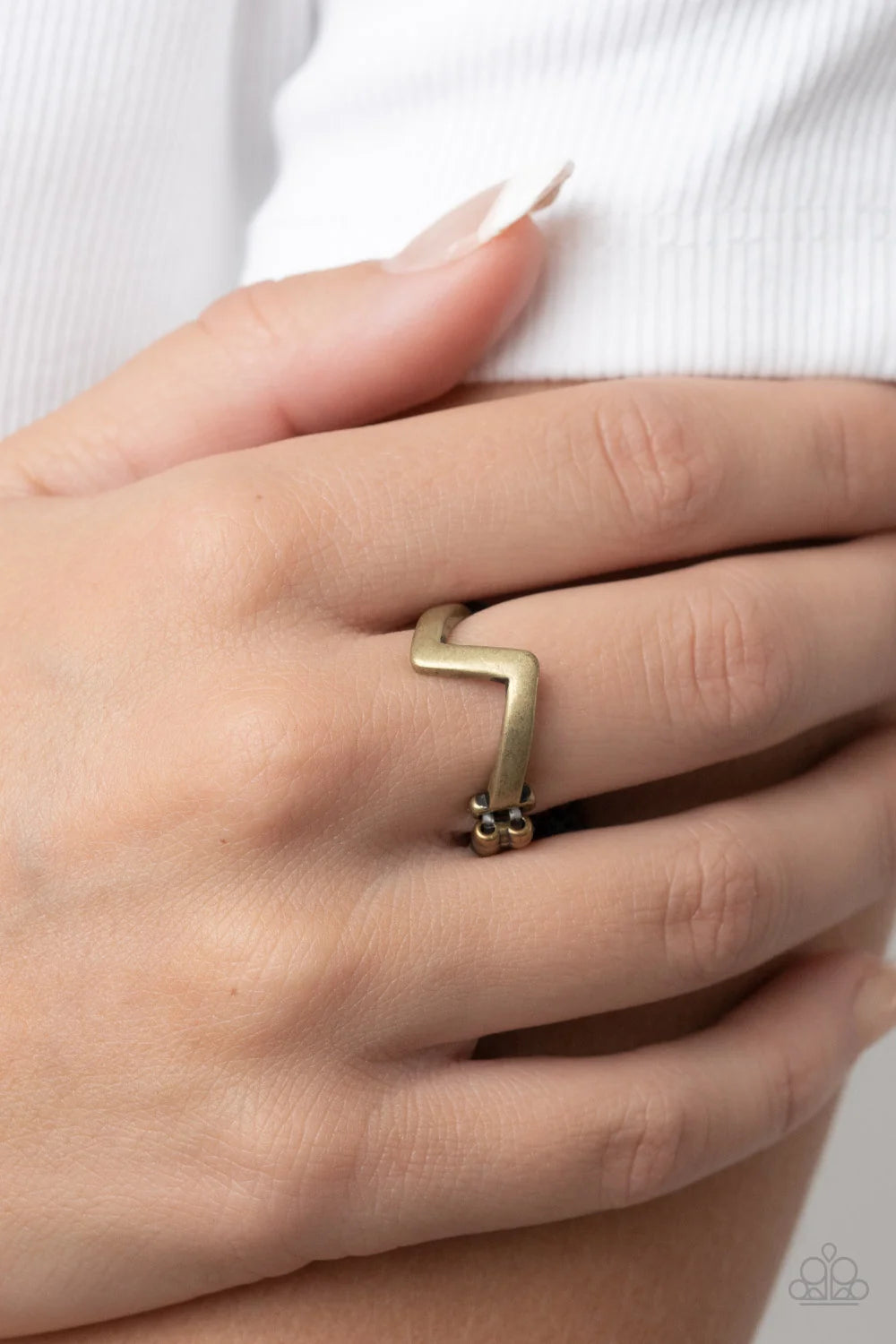 Paparazzi ♥ Global Shock - Brass ♥ Ring
