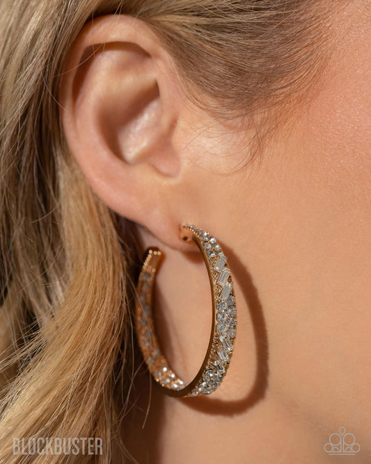 GLITZY By Association - Gold Earring