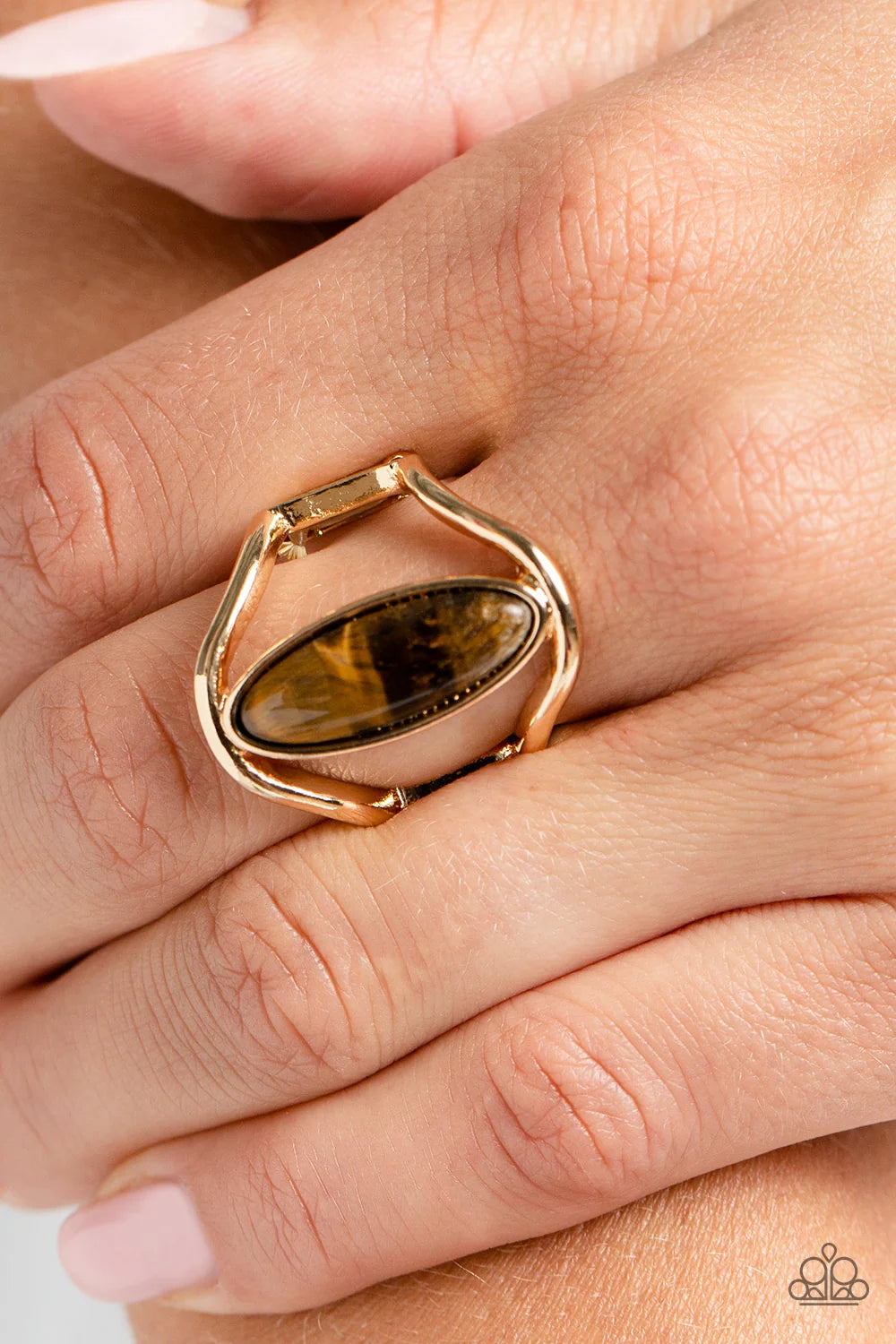 Paparazzi ♥ Spartan Stone - Brown ♥ Ring