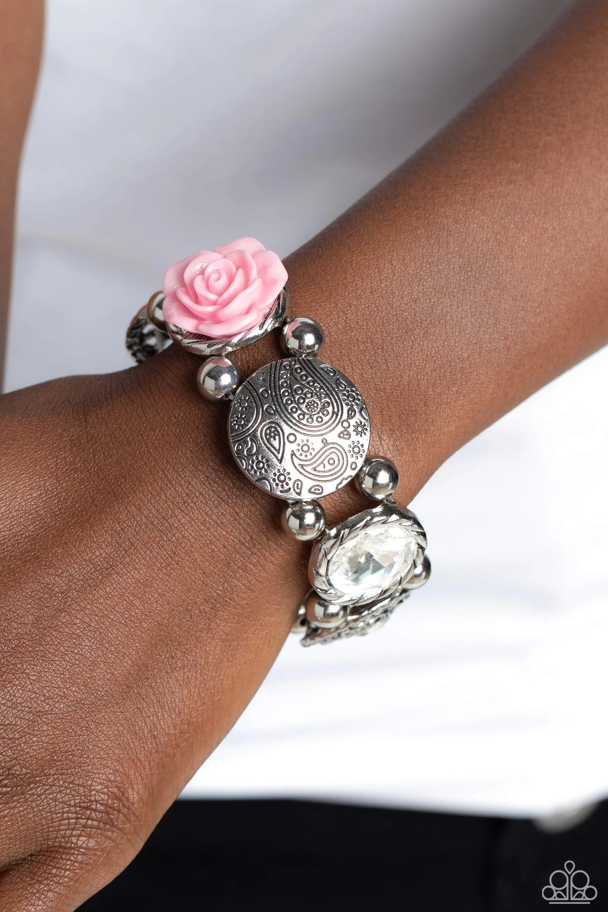 Paparazzi ♥ Optimistic Oasis - Pink ♥ Bracelet