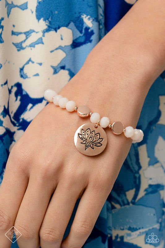 Paparazzi ♥ Leisurely Lotus - Rose Gold ♥ Bracelet