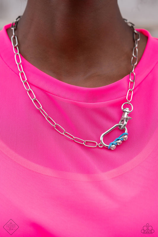 Dont Want to Miss a STRING - Blue Necklace