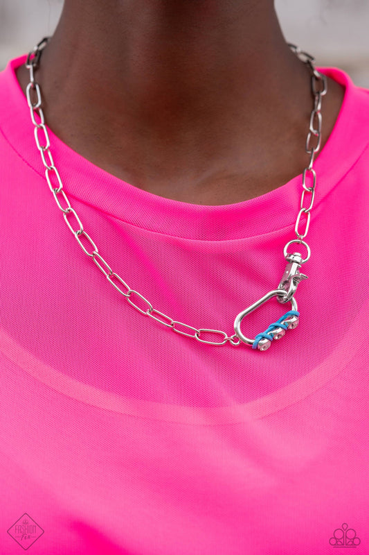 Paparazzi ♥ Dont Want to Miss a STRING - Blue ♥ Necklace