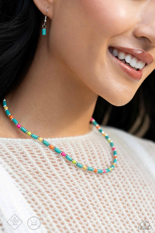 Paparazzi ♥ Arid Ambiance - Blue ♥ Necklace