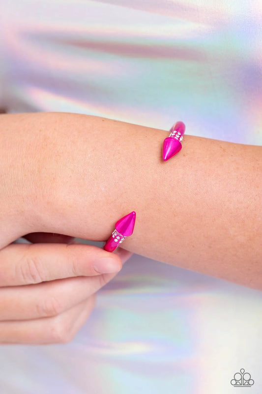 Paparazzi ♥ Punky Plot Twist - Pink ♥ Bracelet