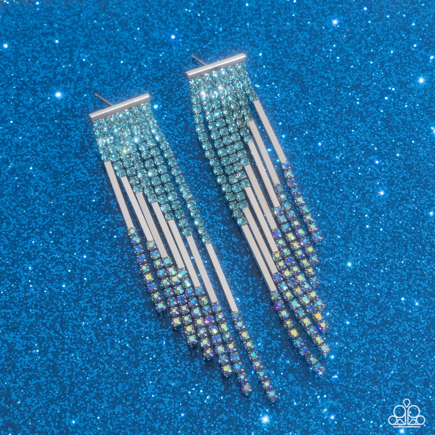 Careless Cascade - Blue Earring