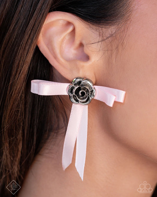 Paparazzi ♥ Coquettish Candidate - Pink ♥ Post Earrings