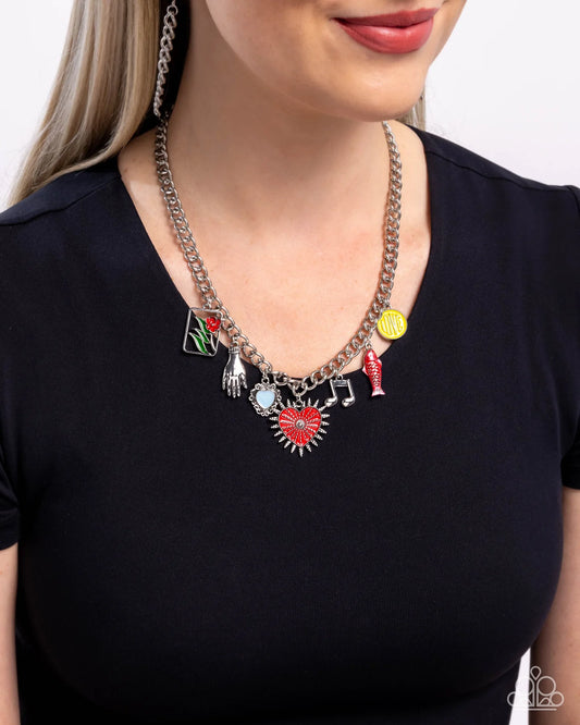 Paparazzi ♥ Storytelling Shimmer - Red ♥ Necklace