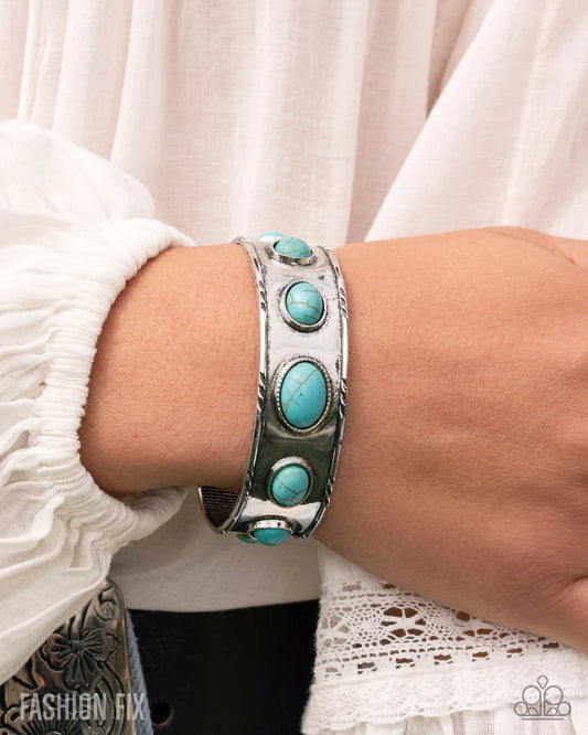 Paparazzi ♥ Rustic Road - Blue ♥ Bracelet