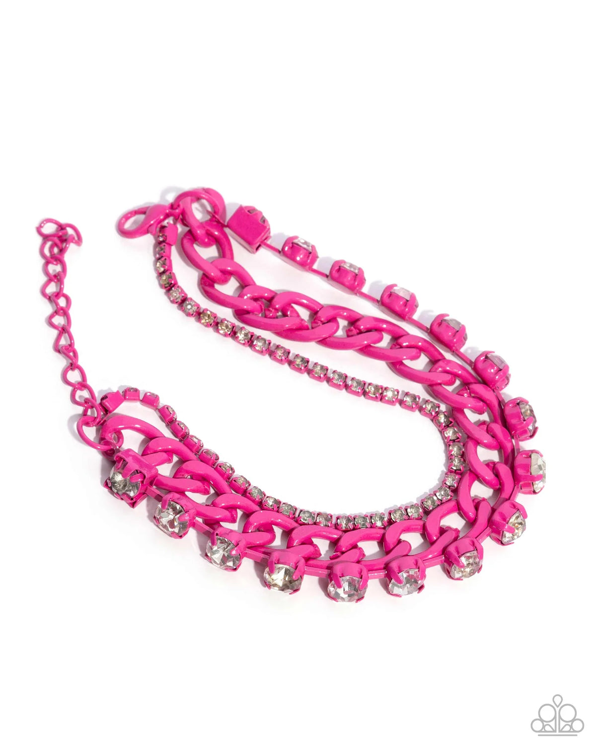Colorful Canvas - pink - Paparazzi bracelet