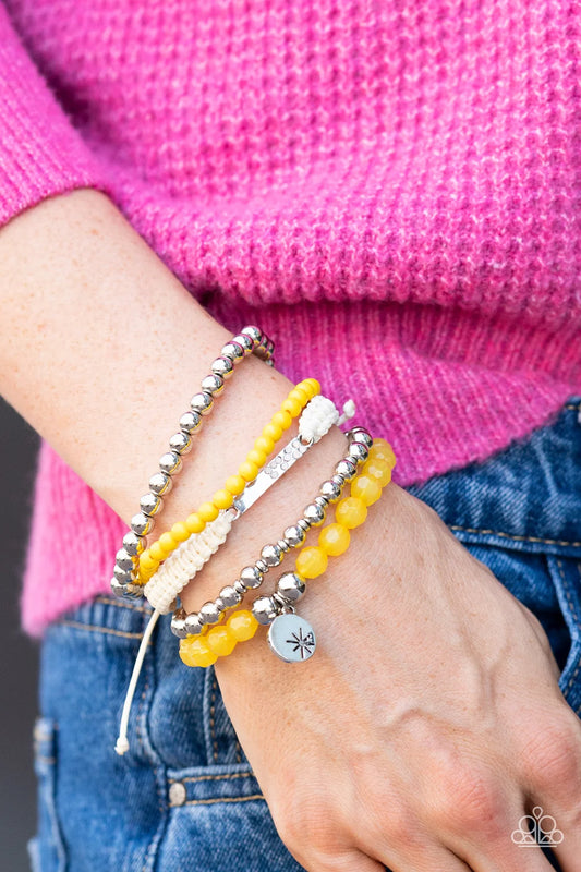 Offshore Outing - yellow - Paparazzi bracelet