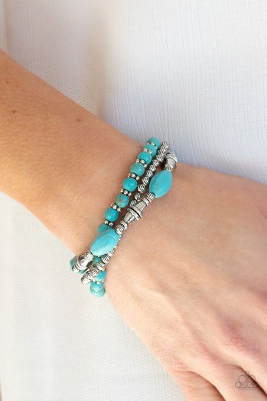 Sahara Sanctuary - blue - Paparazzi bracelet