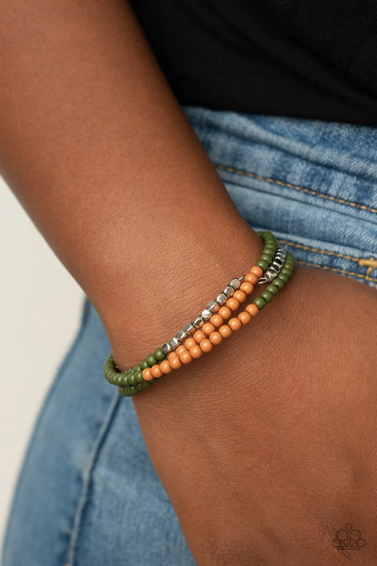 Spiral Dive - green - Paparazzi bracelet