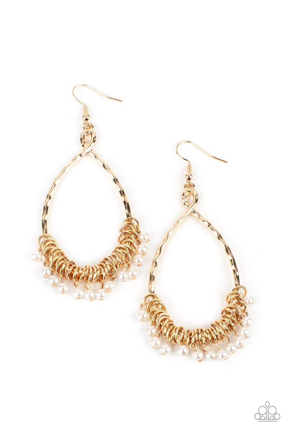 Paparazzi ♥ Wishing Well Wonder - Gold ♥ Earrings