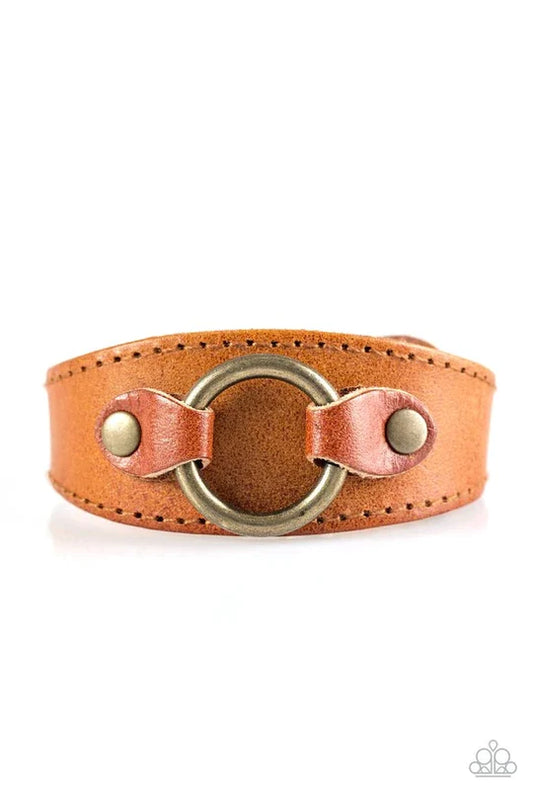 Western Wrangler brass bracelet