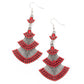 Paparazzi ♥ Eastern Expression - Red ♥ Earrings