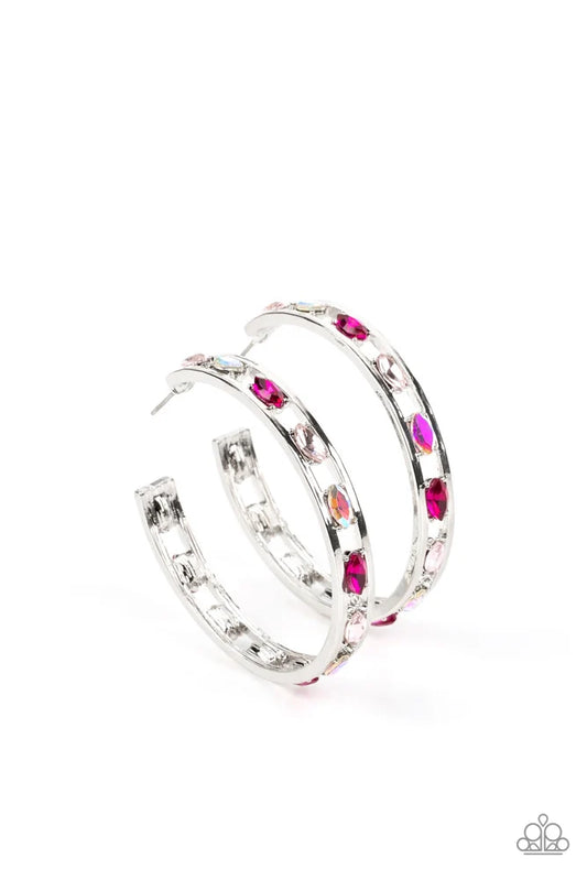 Paparazzi ♥ The Gem Fairy - Pink ♥ Earrings
