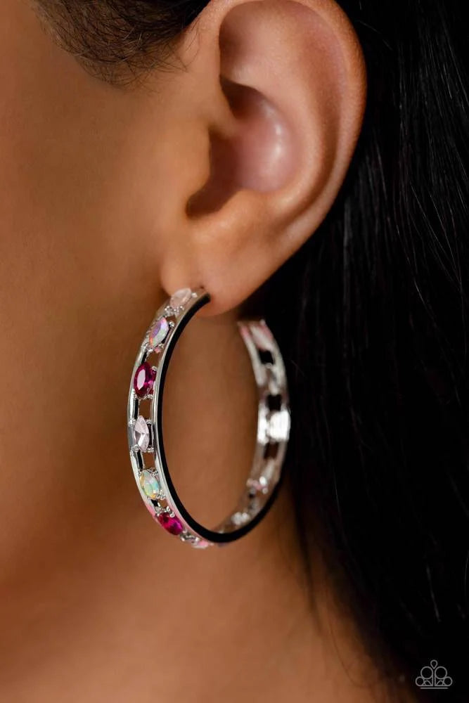 Paparazzi ♥ The Gem Fairy - Pink ♥ Earrings