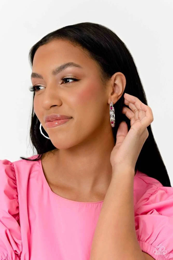Paparazzi ♥ The Gem Fairy - Pink ♥ Earrings