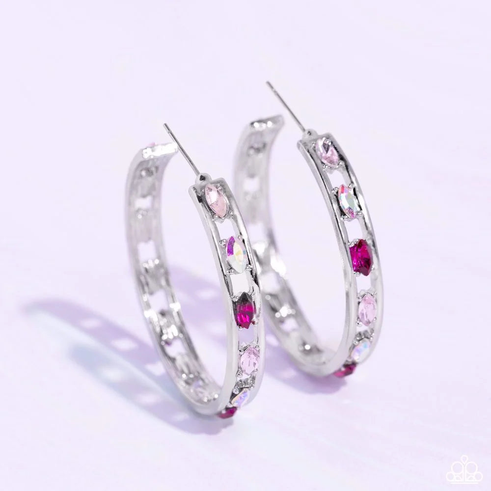 Paparazzi ♥ The Gem Fairy - Pink ♥ Earrings
