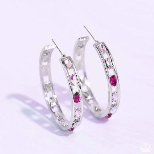 Paparazzi ♥ The Gem Fairy - Pink ♥ Earrings