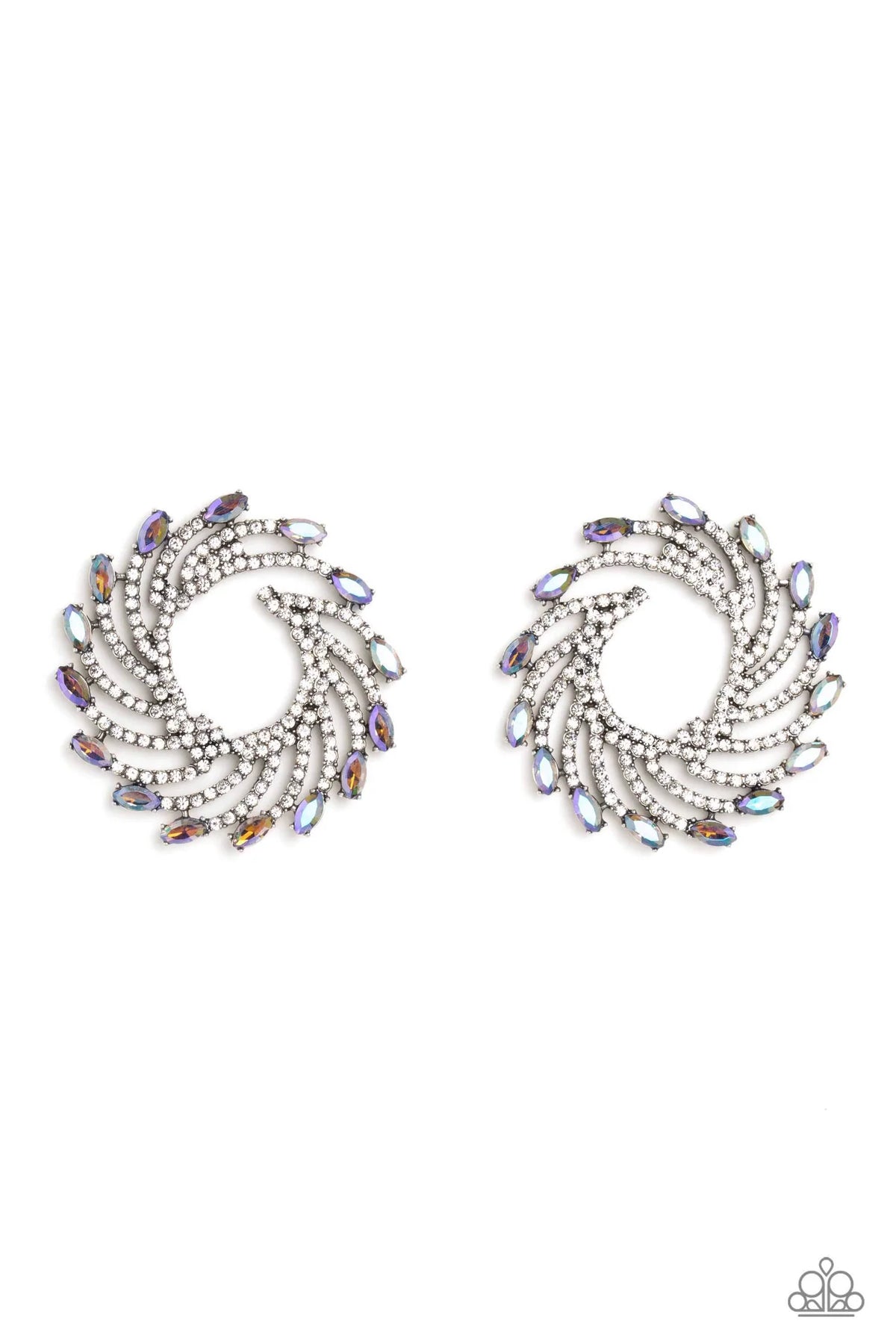Paparazzi ♥ Firework Fanfare - Multi ♥ Post Earrings