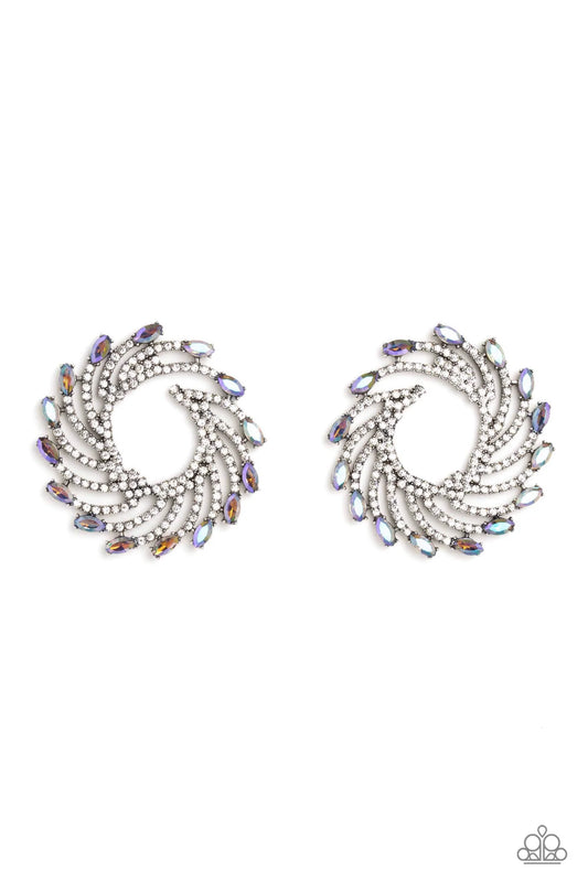 Paparazzi ♥ Firework Fanfare - Multi ♥ Post Earrings