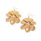 Paparazzi ♥ Hinging Hallmark - Gold ♥ Earrings