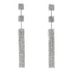 Paparazzi ♥ Fiercely Free-Falling - Black ♥ Post Earrings