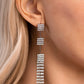 Paparazzi ♥ Fiercely Free-Falling - Black ♥ Post Earrings