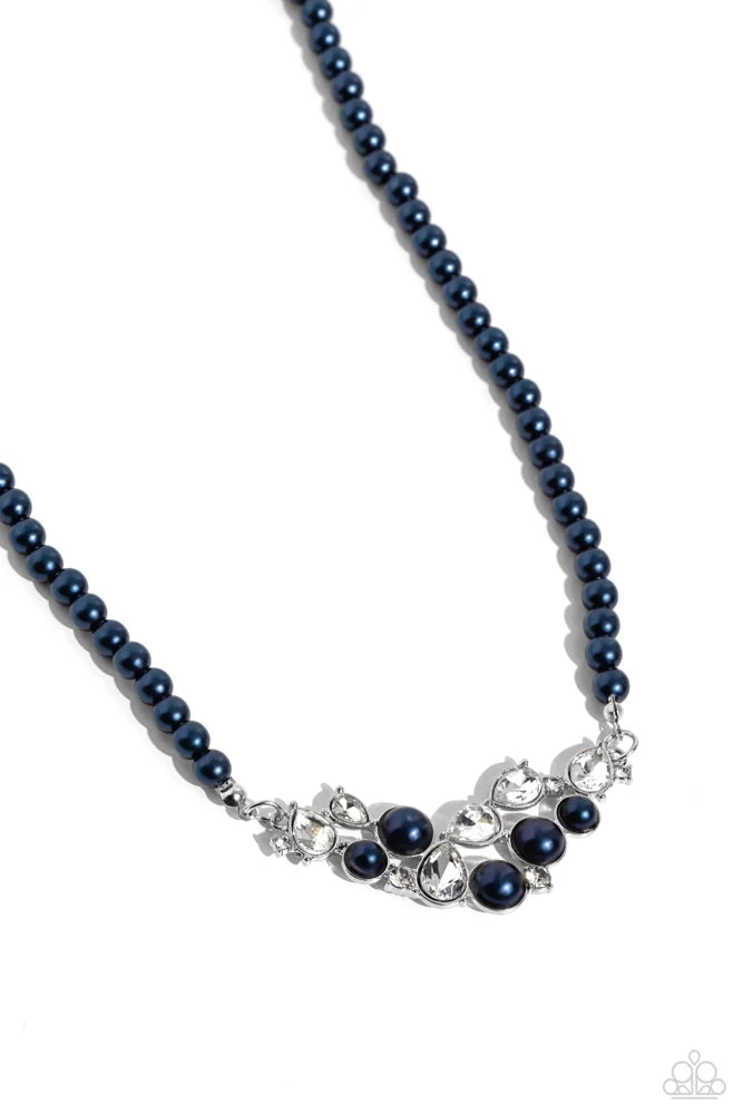 Paparazzi ♥ Pampered Pearls - Blue ♥ Necklace