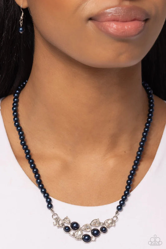 Paparazzi ♥ Pampered Pearls - Blue ♥ Necklace