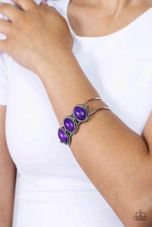 Paparazzi ♥ Badlands Backdrop - Purple ♥ Bracelet
