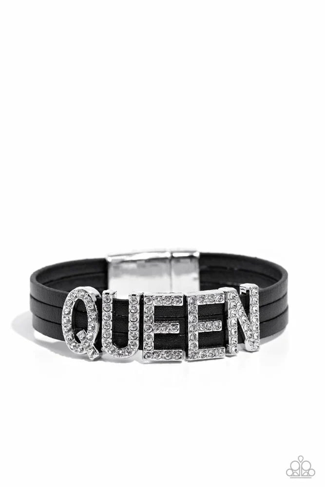 Paparazzi ♥ Queen of My Life - Black ♥ Bracelet