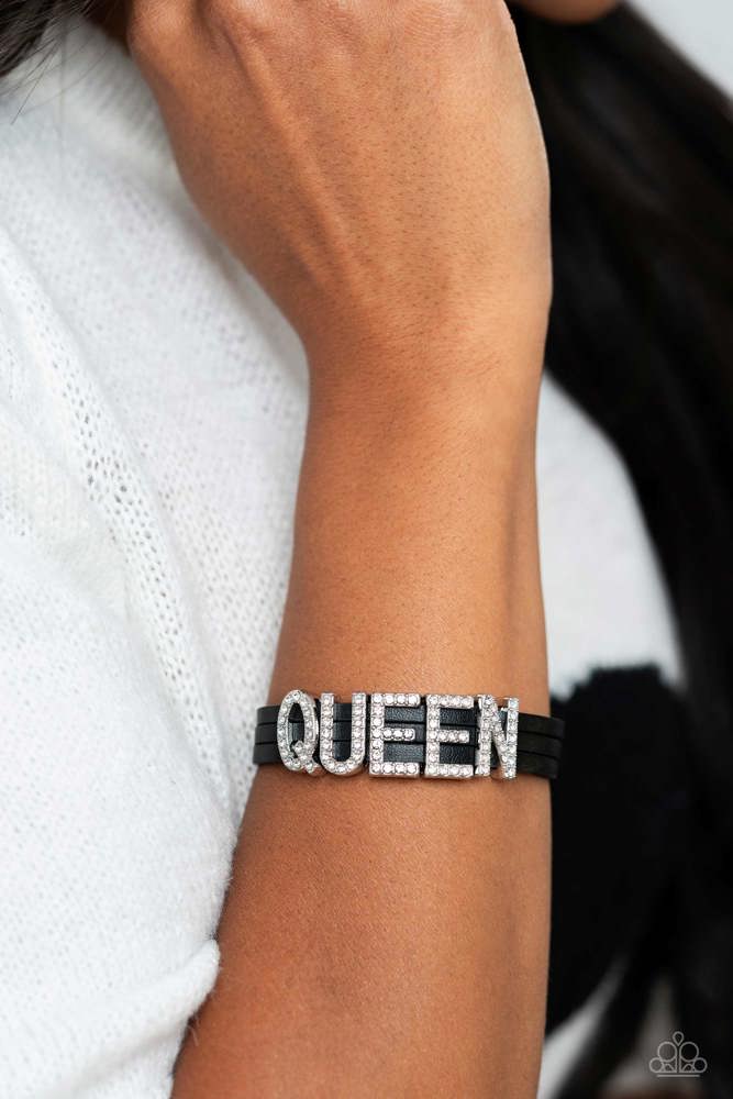Paparazzi ♥ Queen of My Life - Black ♥ Bracelet