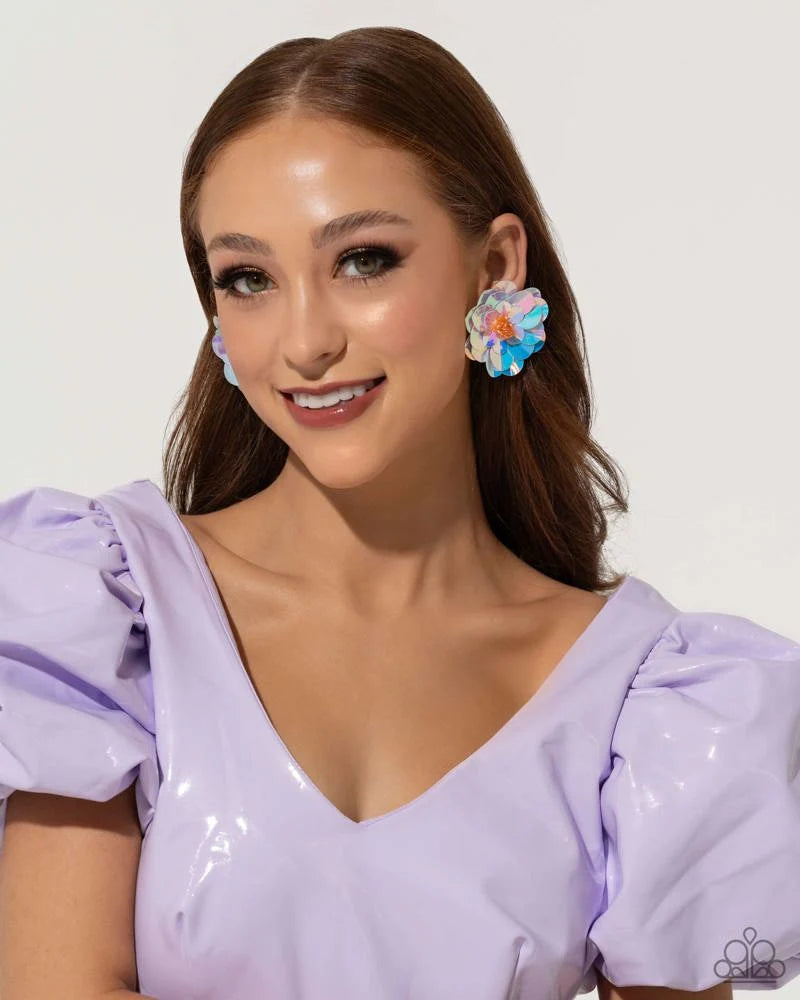 Paparazzi ♥ Floating Florals - Multi ♥ Post Earrings