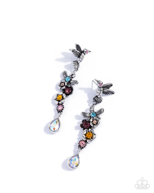Paparazzi ♥ Hummingbird Hallmark - Multi ♥ Post Earrings
