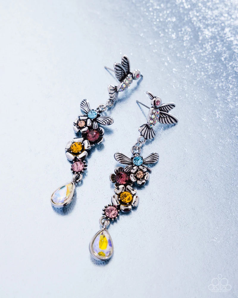 Paparazzi ♥ Hummingbird Hallmark - Multi ♥ Post Earrings