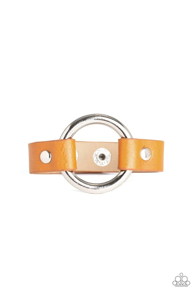 Paparazzi ♥ Rustic Rodeo - Brown ♥ Bracelet